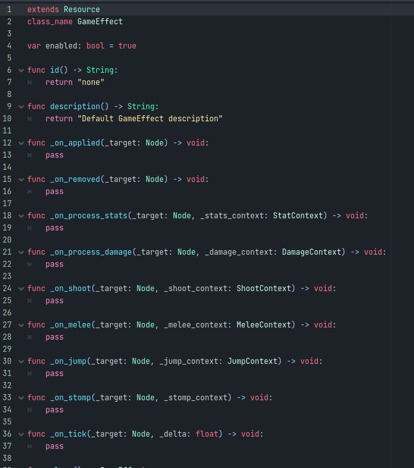 GameEffect application methods